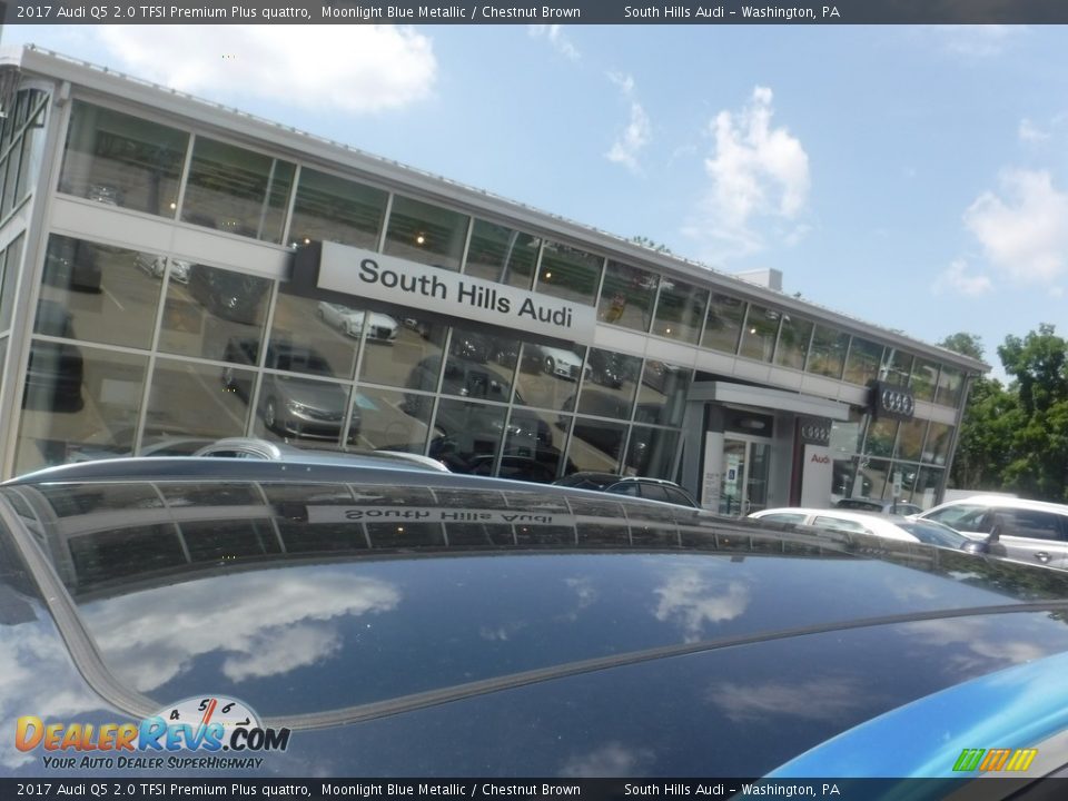 2017 Audi Q5 2.0 TFSI Premium Plus quattro Moonlight Blue Metallic / Chestnut Brown Photo #3