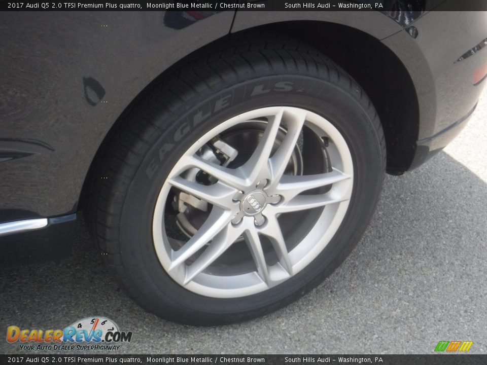 2017 Audi Q5 2.0 TFSI Premium Plus quattro Moonlight Blue Metallic / Chestnut Brown Photo #4