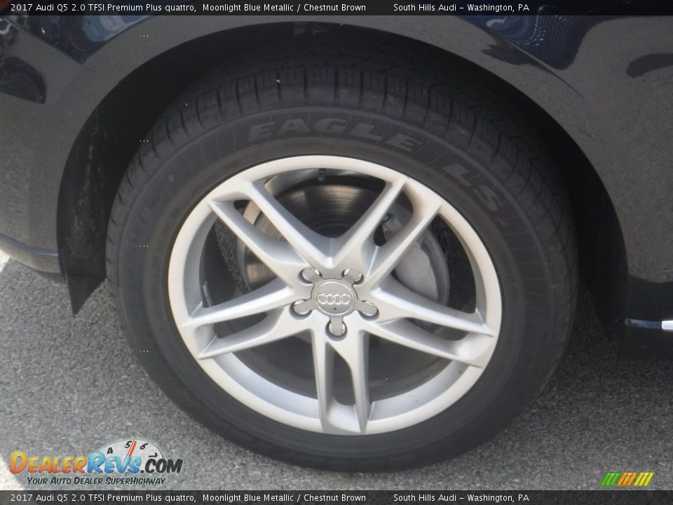 2017 Audi Q5 2.0 TFSI Premium Plus quattro Moonlight Blue Metallic / Chestnut Brown Photo #5