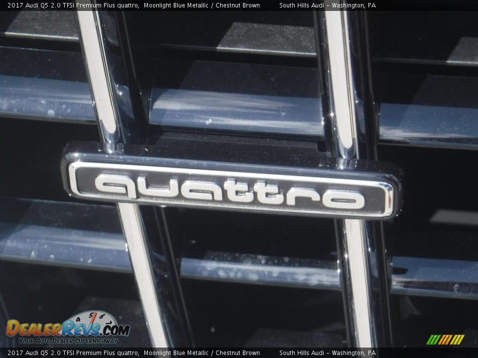 2017 Audi Q5 2.0 TFSI Premium Plus quattro Moonlight Blue Metallic / Chestnut Brown Photo #6