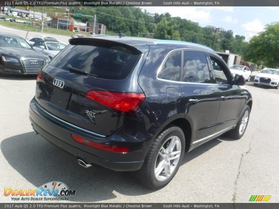 2017 Audi Q5 2.0 TFSI Premium Plus quattro Moonlight Blue Metallic / Chestnut Brown Photo #11