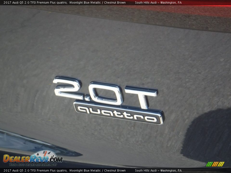 2017 Audi Q5 2.0 TFSI Premium Plus quattro Moonlight Blue Metallic / Chestnut Brown Photo #12