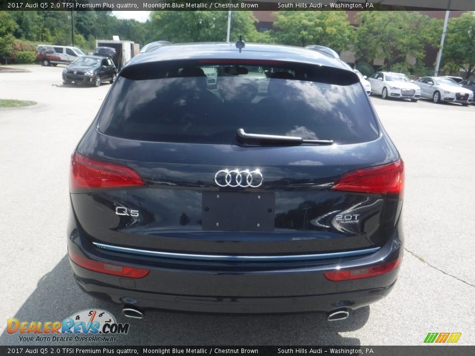 2017 Audi Q5 2.0 TFSI Premium Plus quattro Moonlight Blue Metallic / Chestnut Brown Photo #13