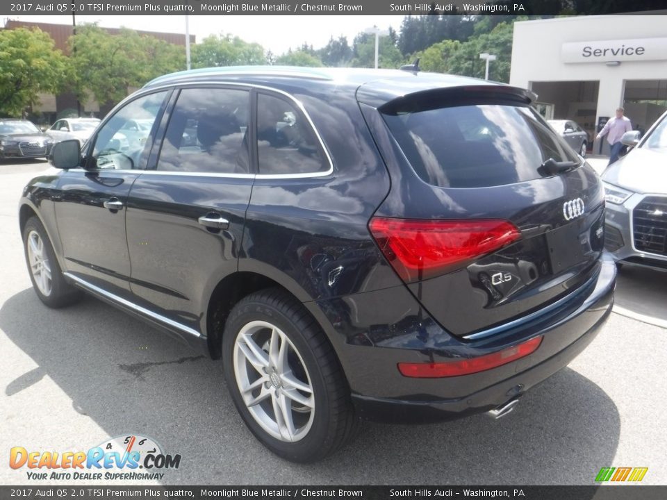2017 Audi Q5 2.0 TFSI Premium Plus quattro Moonlight Blue Metallic / Chestnut Brown Photo #14