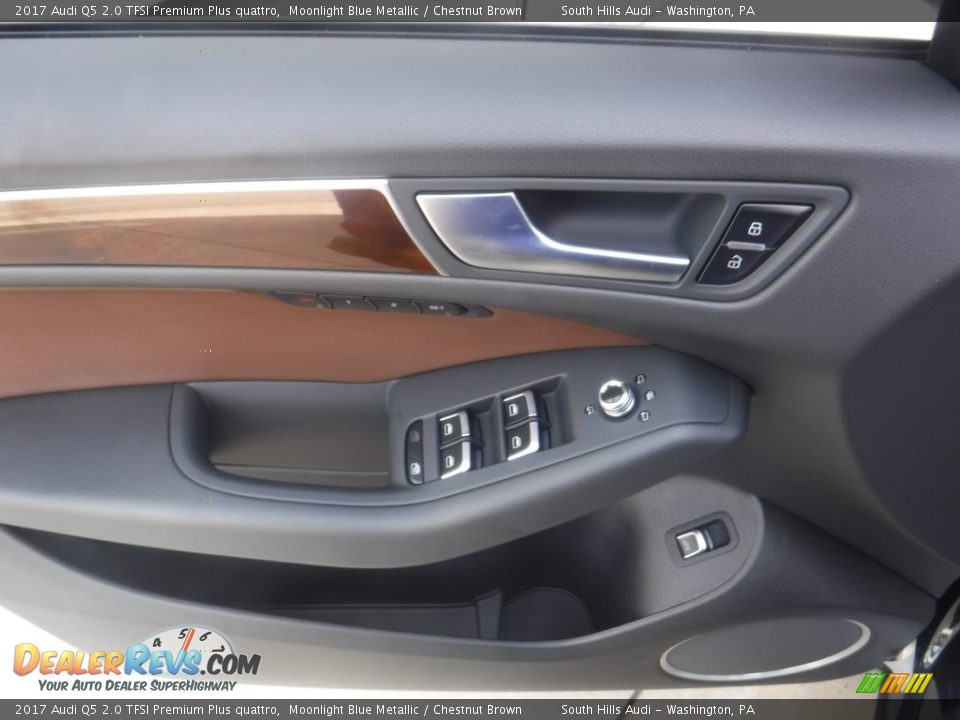 2017 Audi Q5 2.0 TFSI Premium Plus quattro Moonlight Blue Metallic / Chestnut Brown Photo #16