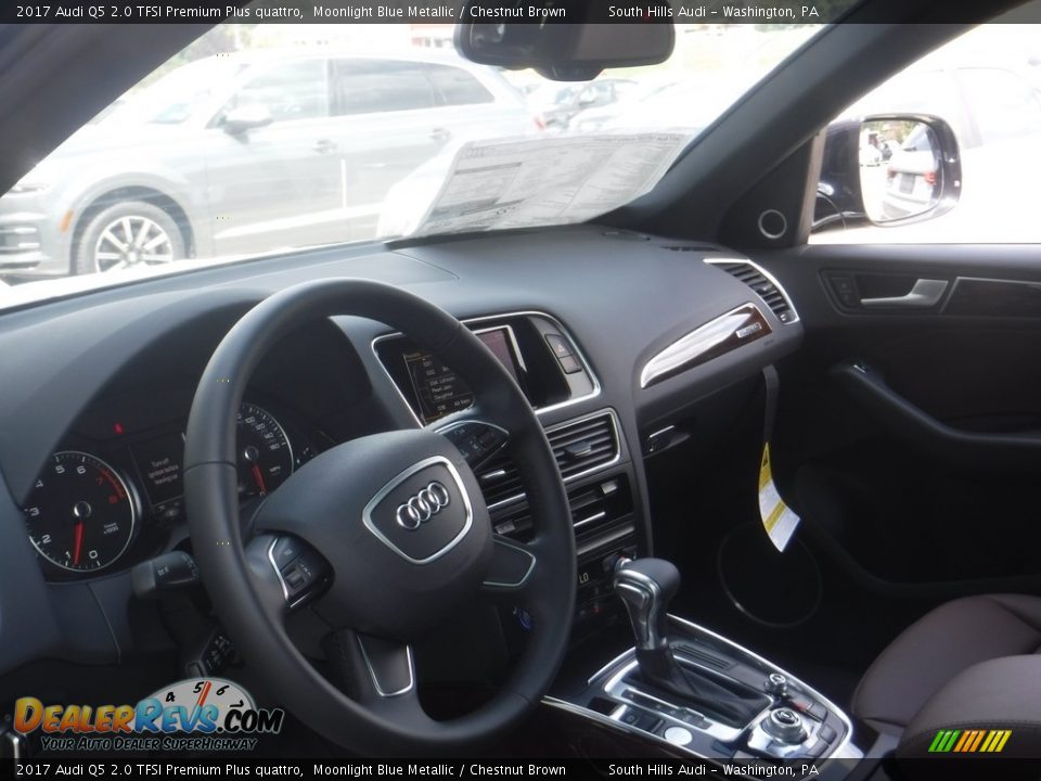 2017 Audi Q5 2.0 TFSI Premium Plus quattro Moonlight Blue Metallic / Chestnut Brown Photo #17