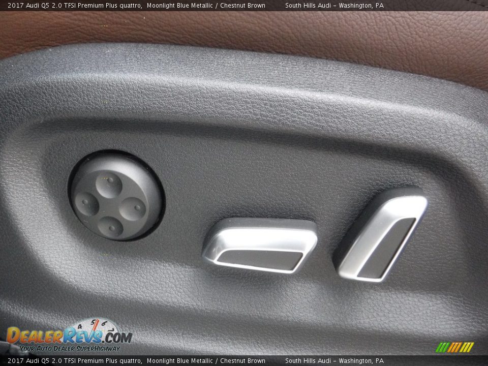 2017 Audi Q5 2.0 TFSI Premium Plus quattro Moonlight Blue Metallic / Chestnut Brown Photo #19