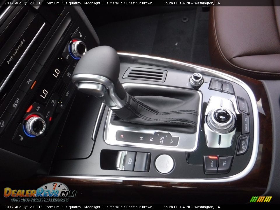 2017 Audi Q5 2.0 TFSI Premium Plus quattro Moonlight Blue Metallic / Chestnut Brown Photo #23