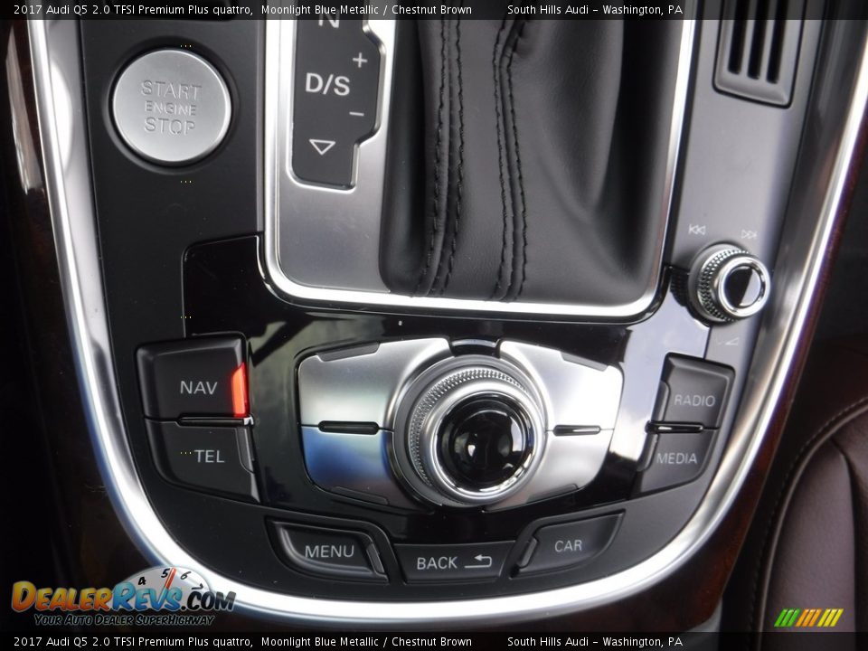 2017 Audi Q5 2.0 TFSI Premium Plus quattro Moonlight Blue Metallic / Chestnut Brown Photo #24