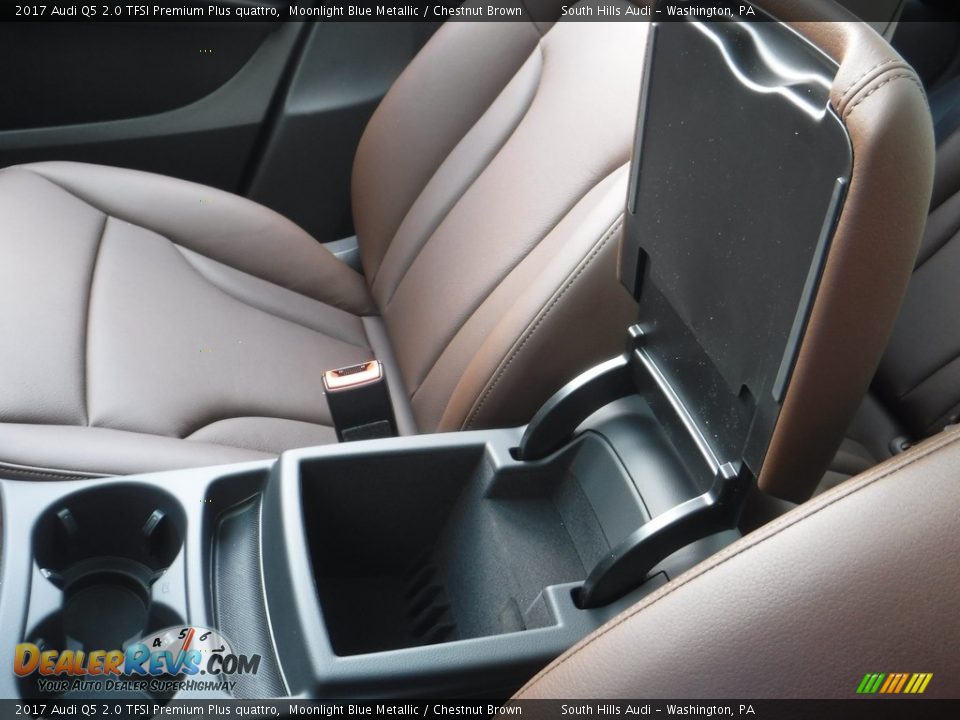 2017 Audi Q5 2.0 TFSI Premium Plus quattro Moonlight Blue Metallic / Chestnut Brown Photo #25