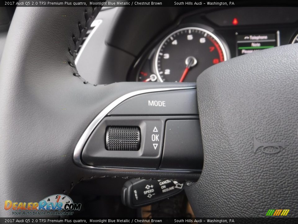2017 Audi Q5 2.0 TFSI Premium Plus quattro Moonlight Blue Metallic / Chestnut Brown Photo #29