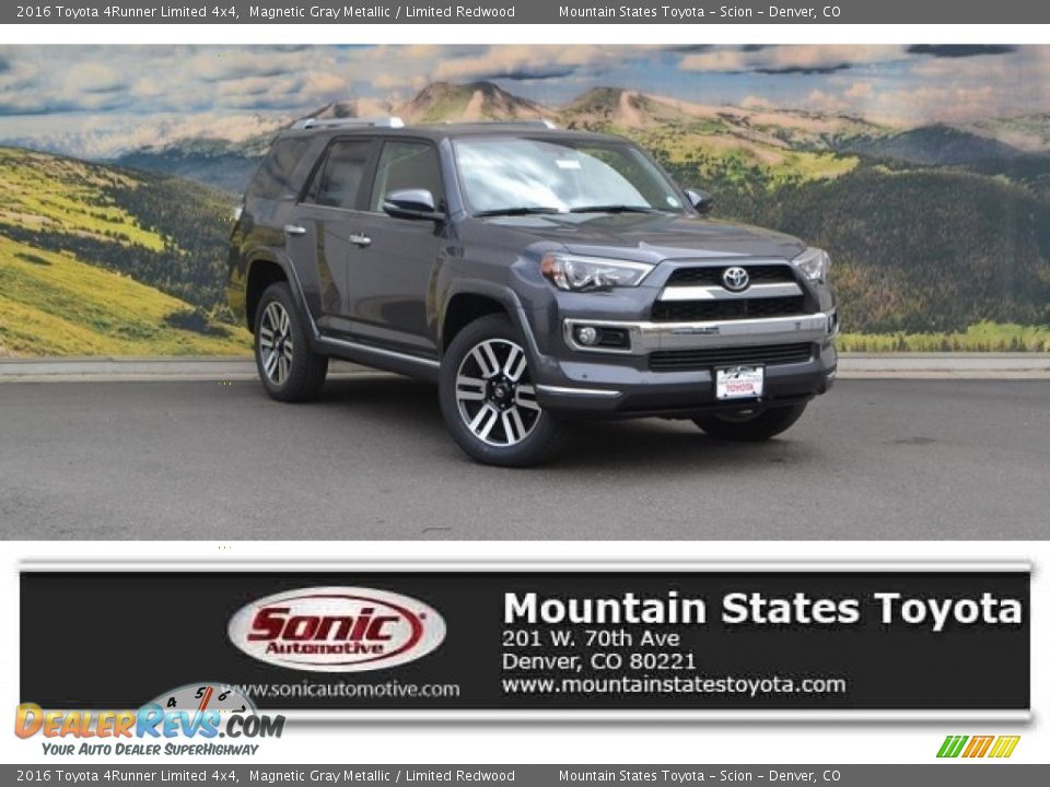 2016 Toyota 4Runner Limited 4x4 Magnetic Gray Metallic / Limited Redwood Photo #1