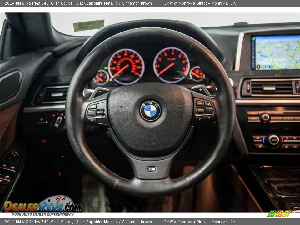 2014 BMW 6 Series 640i Gran Coupe Steering Wheel Photo #16