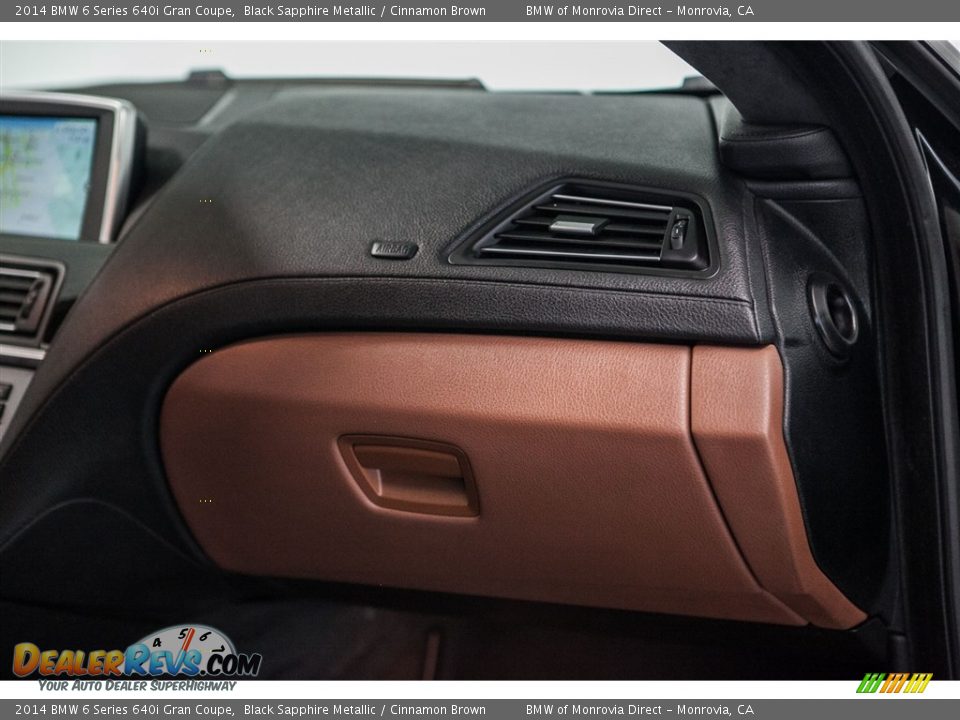2014 BMW 6 Series 640i Gran Coupe Black Sapphire Metallic / Cinnamon Brown Photo #23