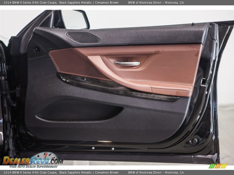 2014 BMW 6 Series 640i Gran Coupe Black Sapphire Metallic / Cinnamon Brown Photo #25