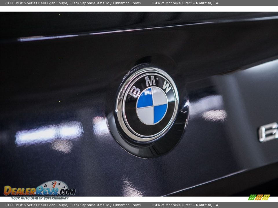 2014 BMW 6 Series 640i Gran Coupe Black Sapphire Metallic / Cinnamon Brown Photo #30