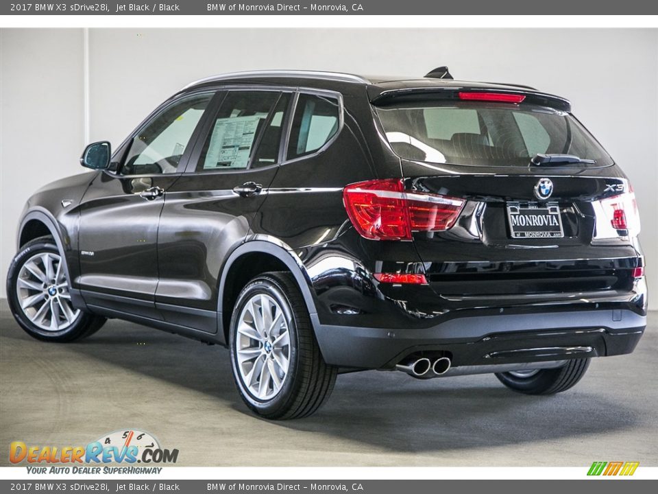 2017 BMW X3 sDrive28i Jet Black / Black Photo #3