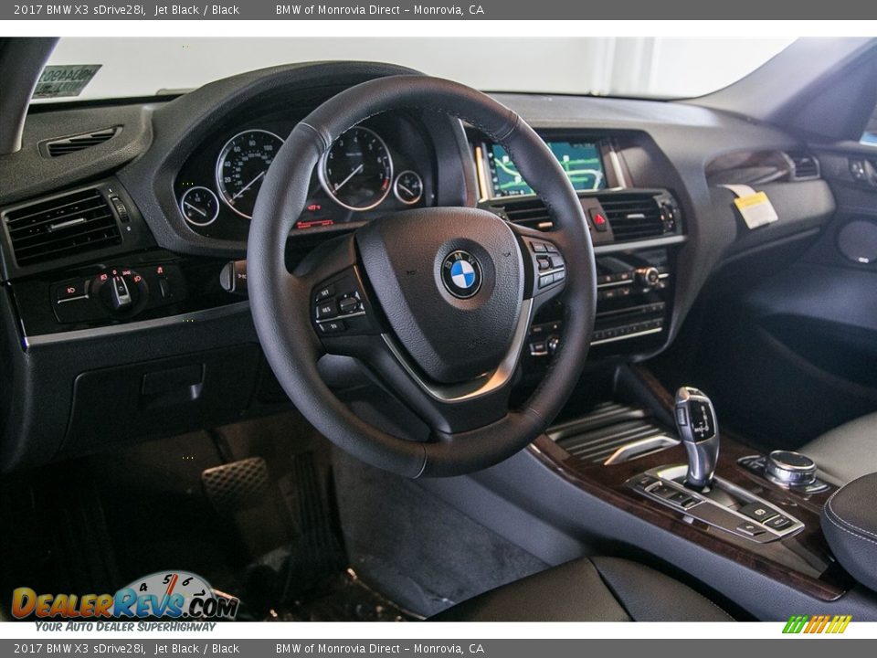 2017 BMW X3 sDrive28i Jet Black / Black Photo #6