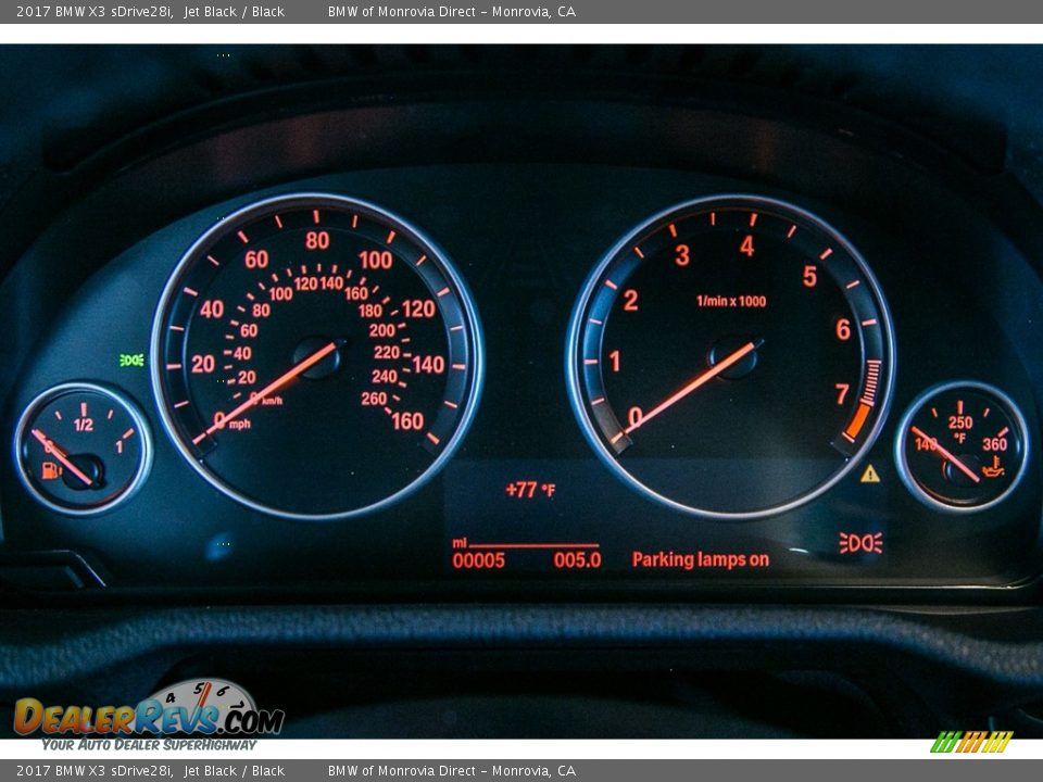 2017 BMW X3 sDrive28i Jet Black / Black Photo #8