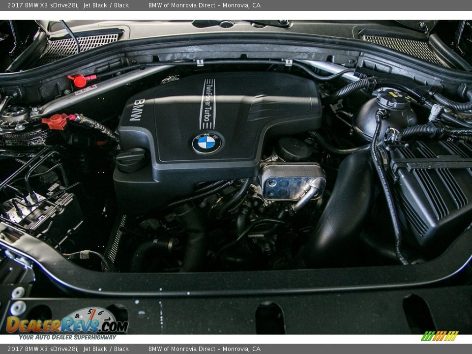 2017 BMW X3 sDrive28i Jet Black / Black Photo #9