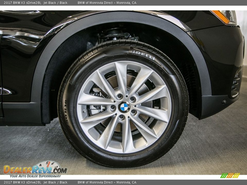 2017 BMW X3 sDrive28i Jet Black / Black Photo #10