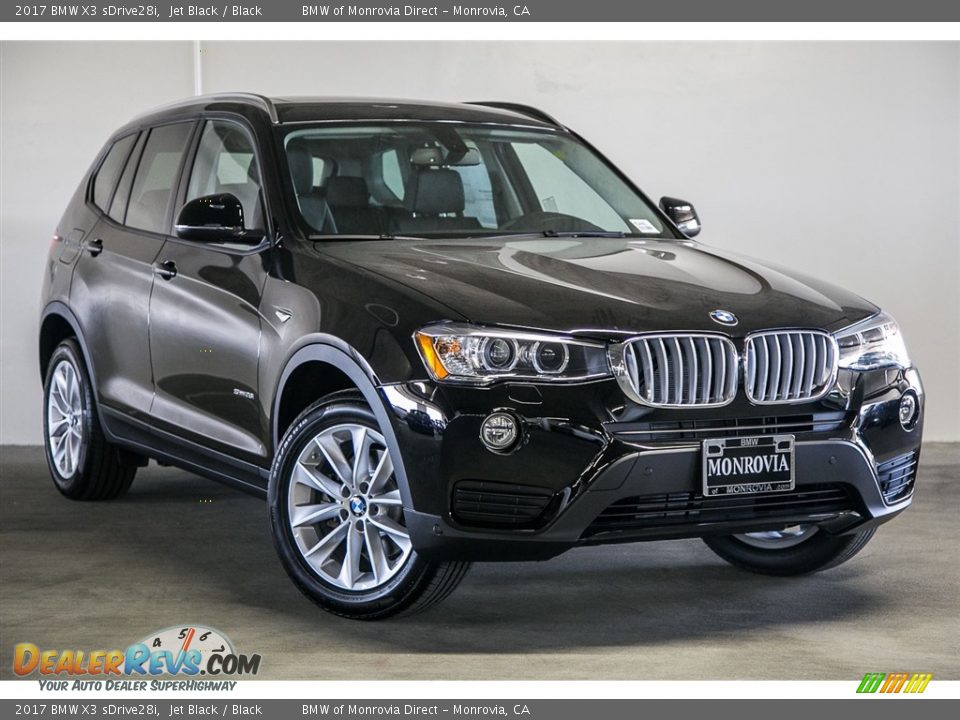 2017 BMW X3 sDrive28i Jet Black / Black Photo #12