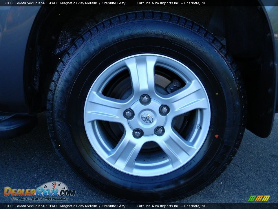 2012 Toyota Sequoia SR5 4WD Magnetic Gray Metallic / Graphite Gray Photo #26