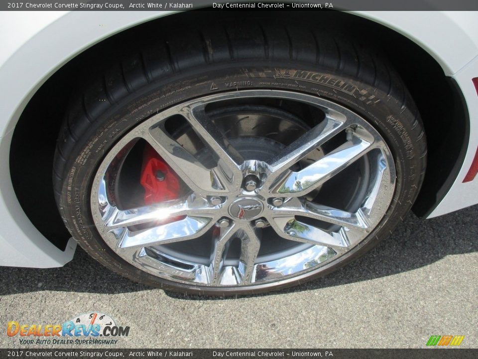 2017 Chevrolet Corvette Stingray Coupe Arctic White / Kalahari Photo #3