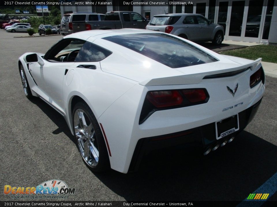 2017 Chevrolet Corvette Stingray Coupe Arctic White / Kalahari Photo #4