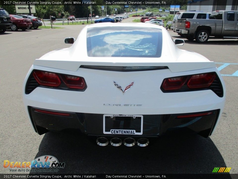 2017 Chevrolet Corvette Stingray Coupe Arctic White / Kalahari Photo #5