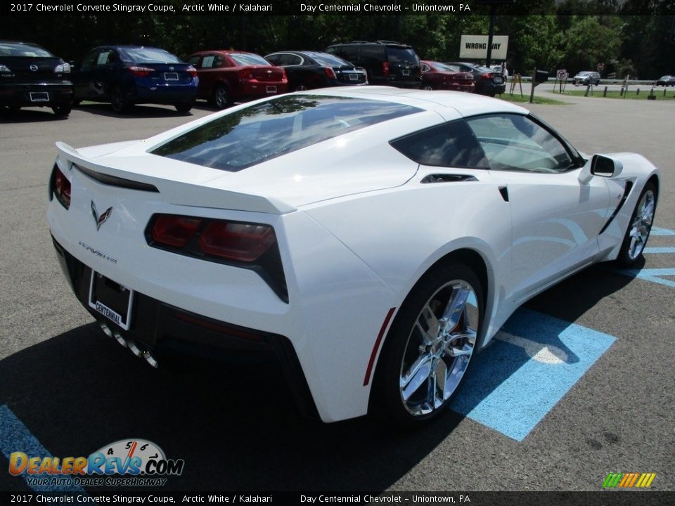 2017 Chevrolet Corvette Stingray Coupe Arctic White / Kalahari Photo #6