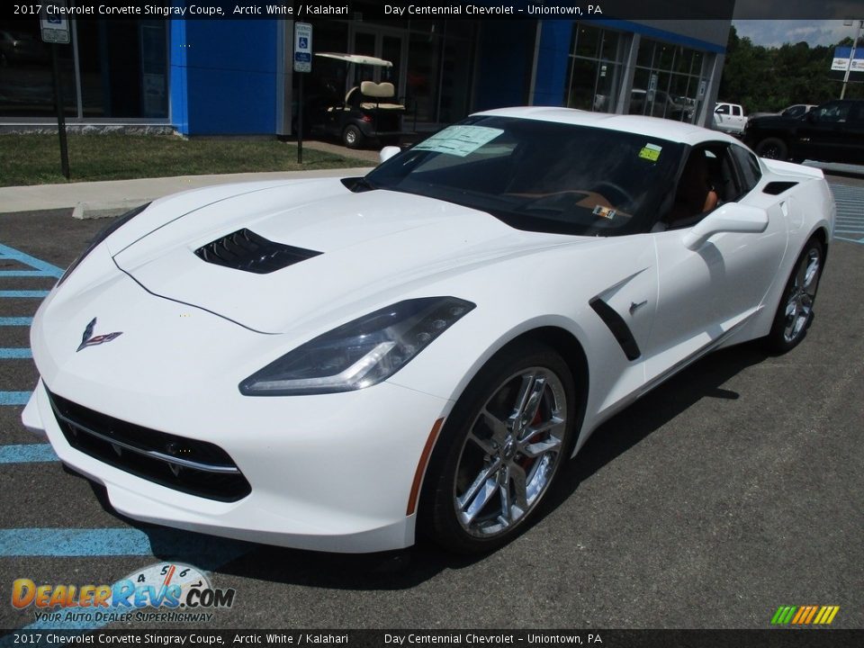 2017 Chevrolet Corvette Stingray Coupe Arctic White / Kalahari Photo #10
