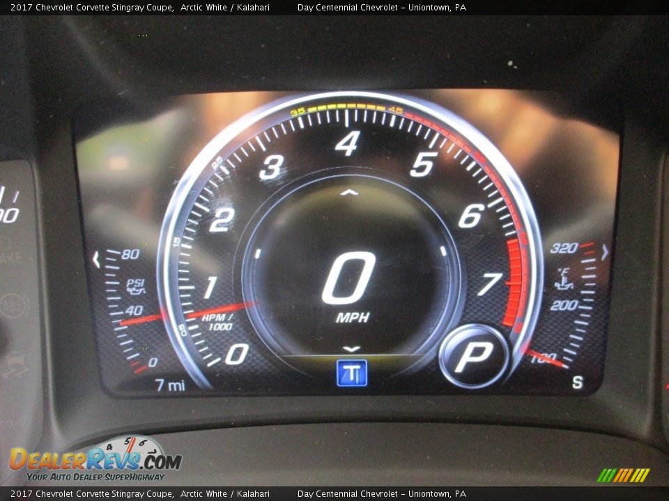 2017 Chevrolet Corvette Stingray Coupe Arctic White / Kalahari Photo #20