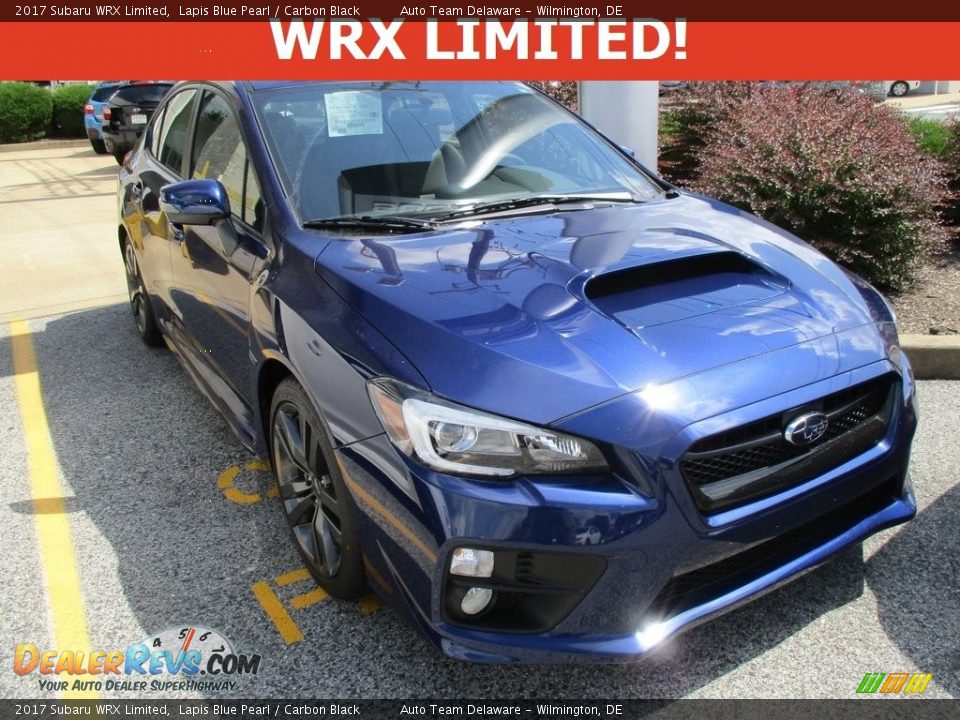 2017 Subaru WRX Limited Lapis Blue Pearl / Carbon Black Photo #1