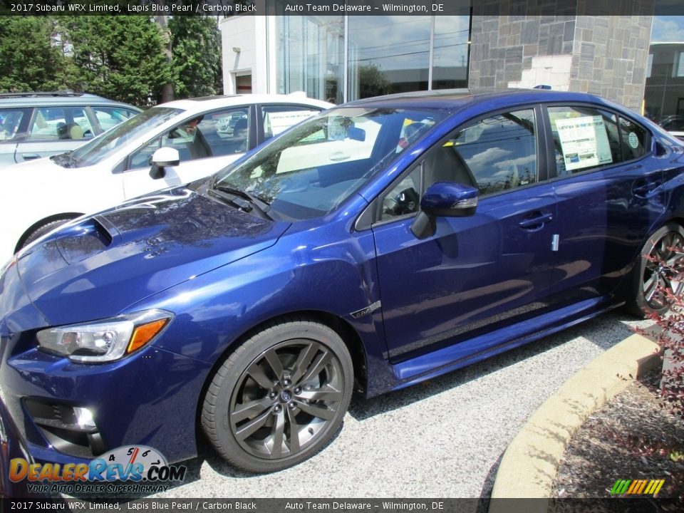 2017 Subaru WRX Limited Lapis Blue Pearl / Carbon Black Photo #3