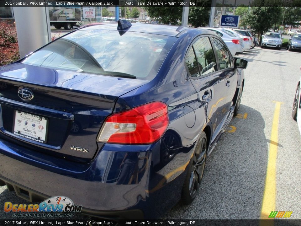 2017 Subaru WRX Limited Lapis Blue Pearl / Carbon Black Photo #5