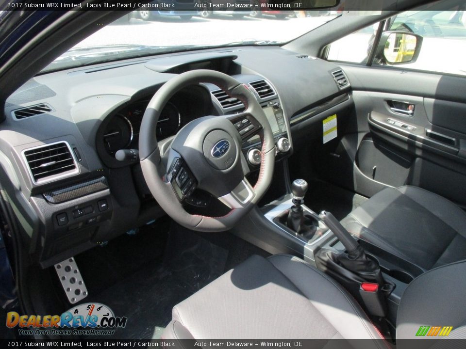 2017 Subaru WRX Limited Lapis Blue Pearl / Carbon Black Photo #6