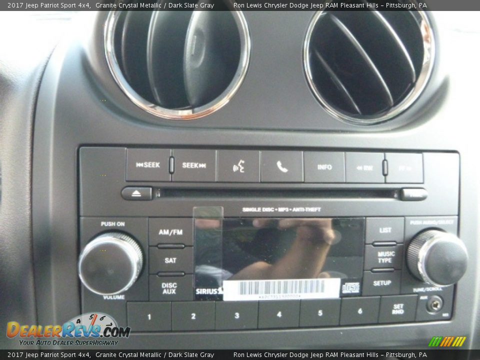 2017 Jeep Patriot Sport 4x4 Granite Crystal Metallic / Dark Slate Gray Photo #17