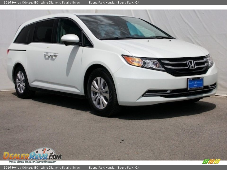 2016 Honda Odyssey EX White Diamond Pearl / Beige Photo #1
