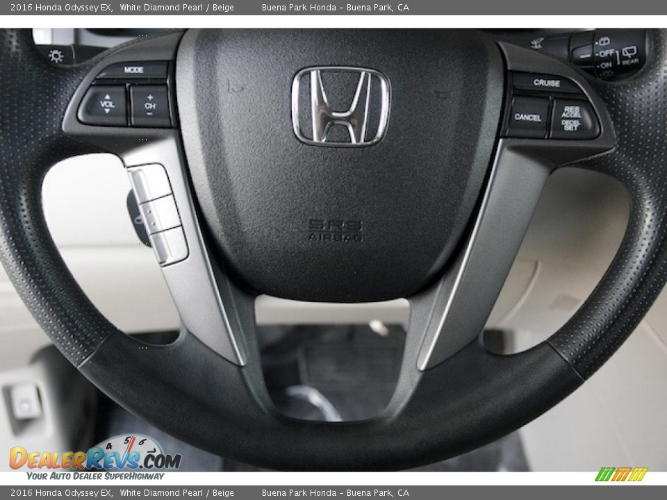 2016 Honda Odyssey EX White Diamond Pearl / Beige Photo #10