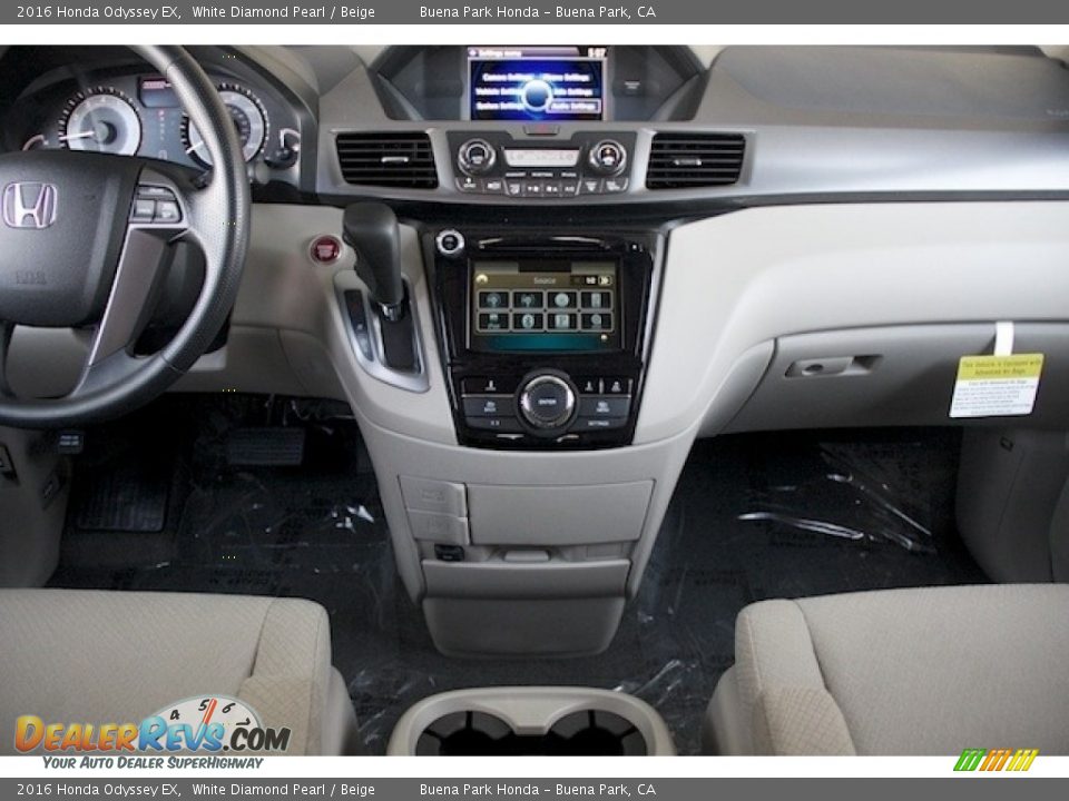 2016 Honda Odyssey EX White Diamond Pearl / Beige Photo #14