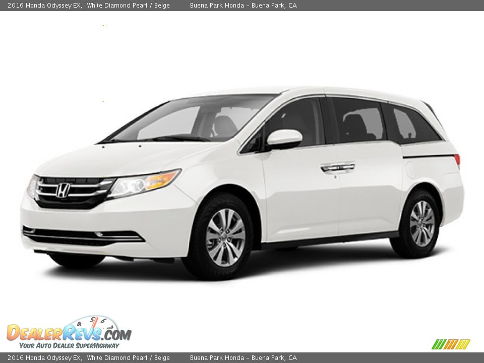 2016 Honda Odyssey EX White Diamond Pearl / Beige Photo #24