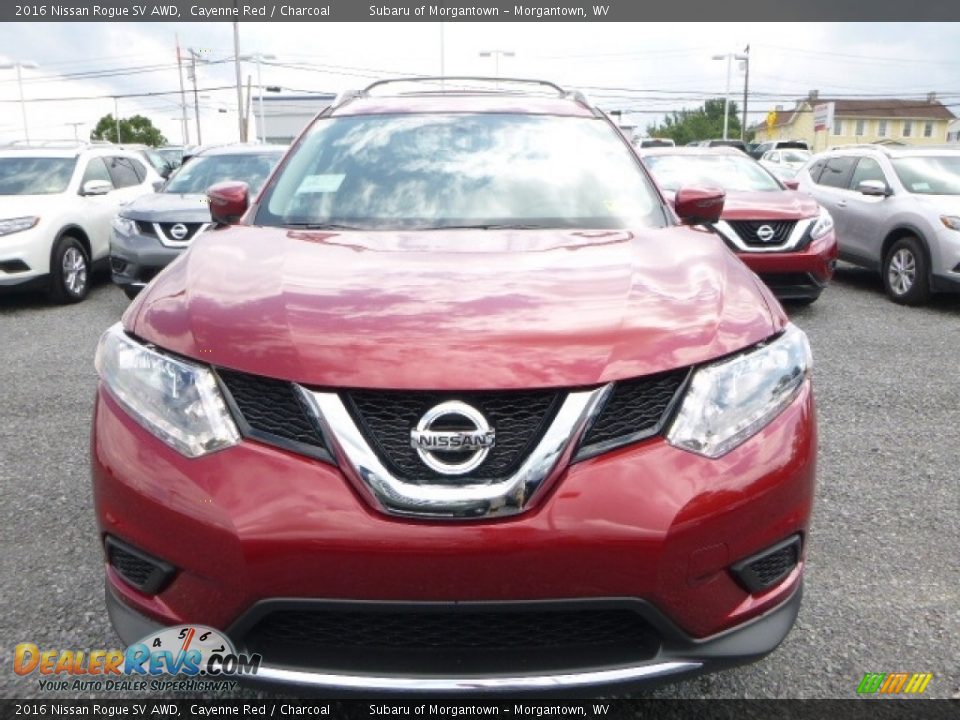 2016 Nissan Rogue SV AWD Cayenne Red / Charcoal Photo #13