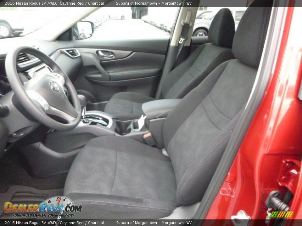 2016 Nissan Rogue SV AWD Cayenne Red / Charcoal Photo #14