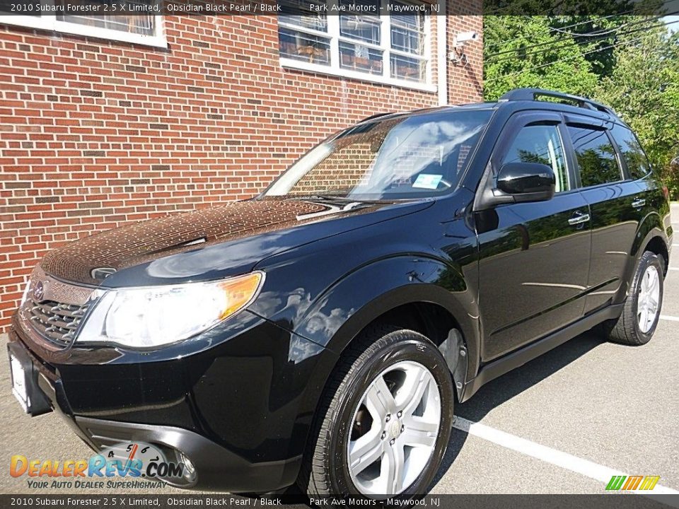 2010 Subaru Forester 2.5 X Limited Obsidian Black Pearl / Black Photo #1