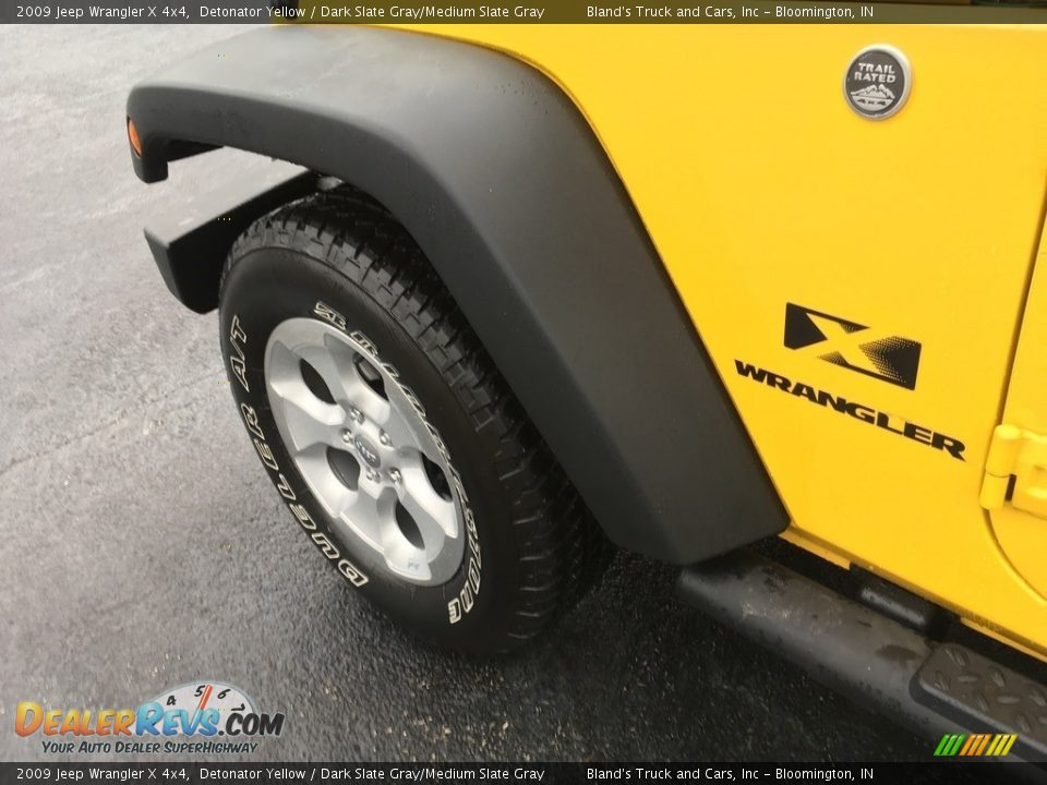 2009 Jeep Wrangler X 4x4 Detonator Yellow / Dark Slate Gray/Medium Slate Gray Photo #9