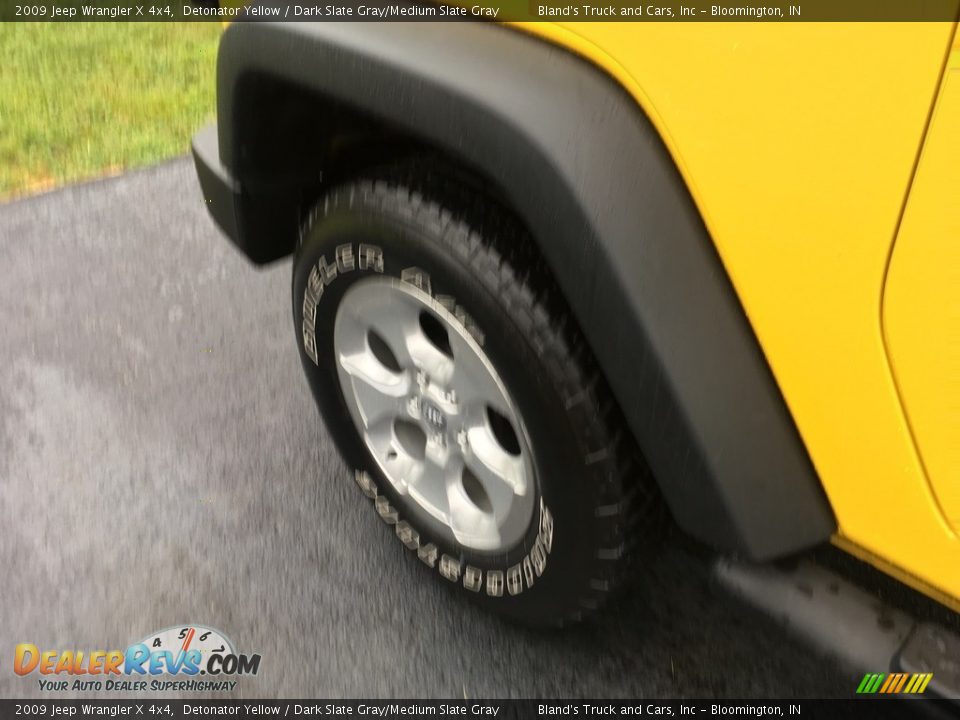 2009 Jeep Wrangler X 4x4 Detonator Yellow / Dark Slate Gray/Medium Slate Gray Photo #10