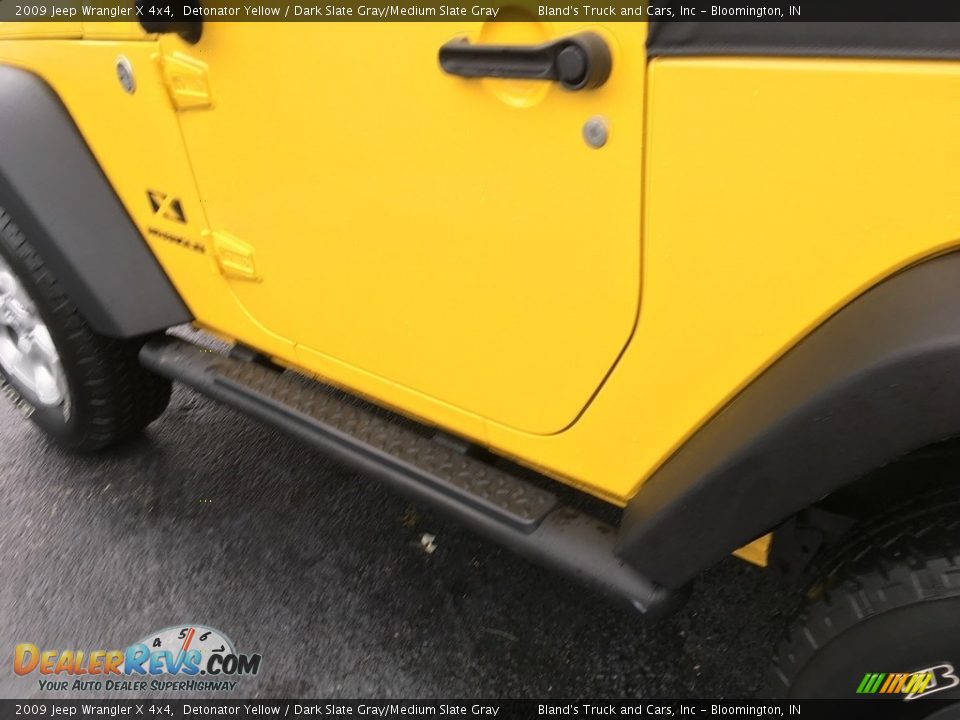 2009 Jeep Wrangler X 4x4 Detonator Yellow / Dark Slate Gray/Medium Slate Gray Photo #11