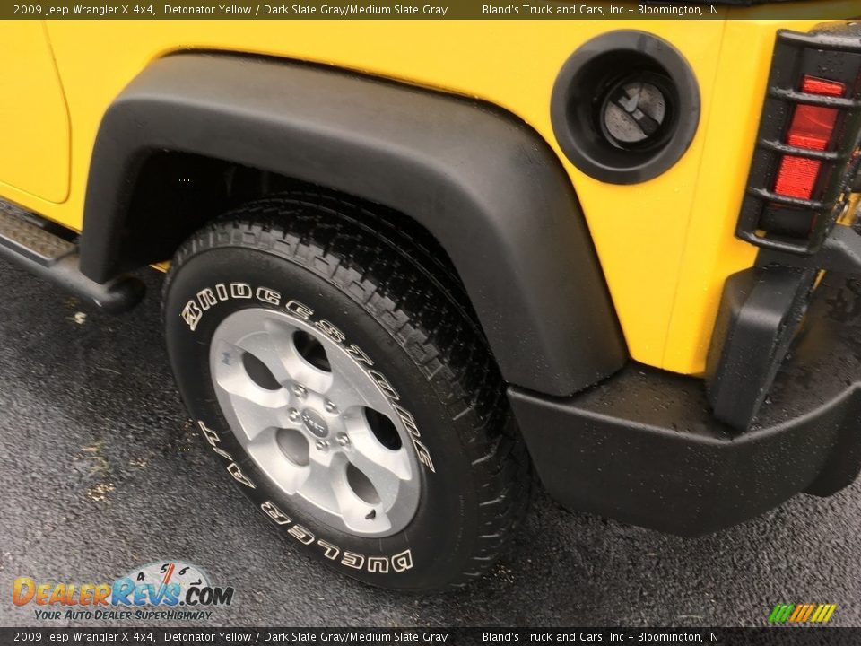 2009 Jeep Wrangler X 4x4 Detonator Yellow / Dark Slate Gray/Medium Slate Gray Photo #12