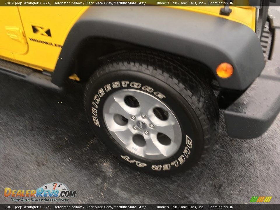 2009 Jeep Wrangler X 4x4 Detonator Yellow / Dark Slate Gray/Medium Slate Gray Photo #15